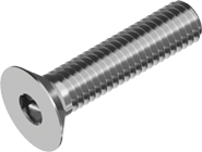 Гвинт, головка потайна M10x80 10.9 шліц шестигранний (INBUS), без покриття